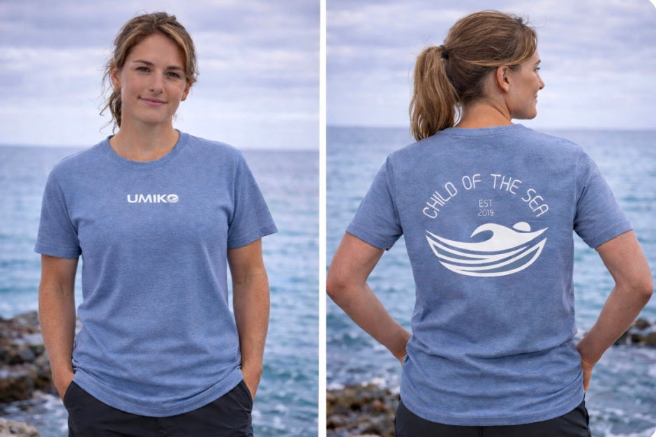 Organic Cotton T'shirt - Blue Heather