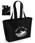 Umiko Canvas Tote / Beach bag- Black / white